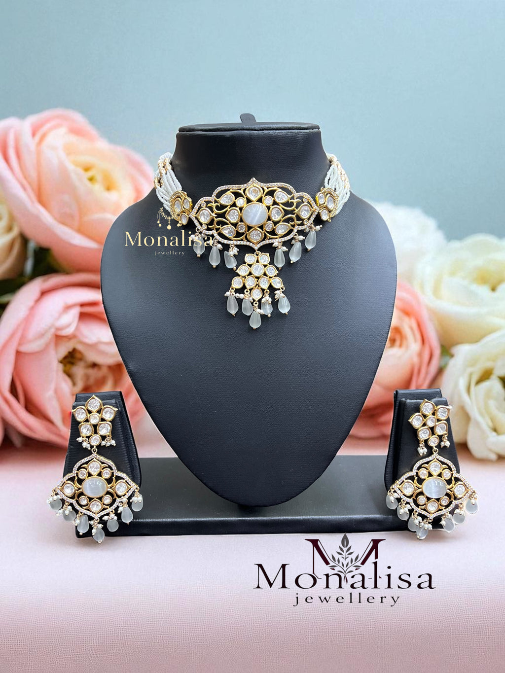 Lavishka Polki Designer Necklace Set