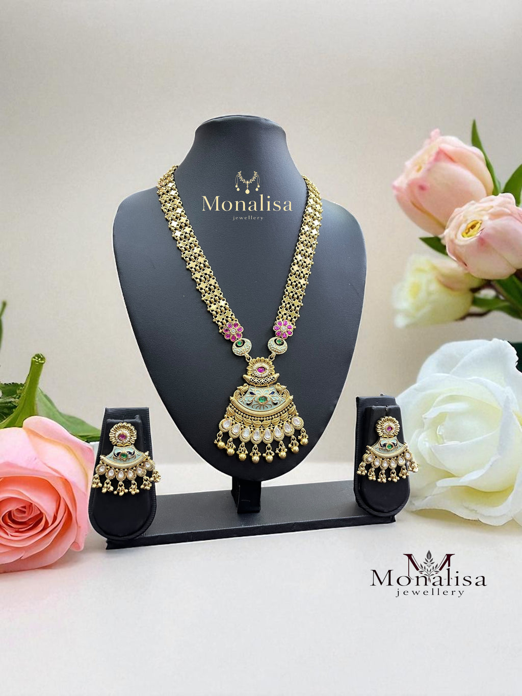 Sagari Antique Designer Long Necklace