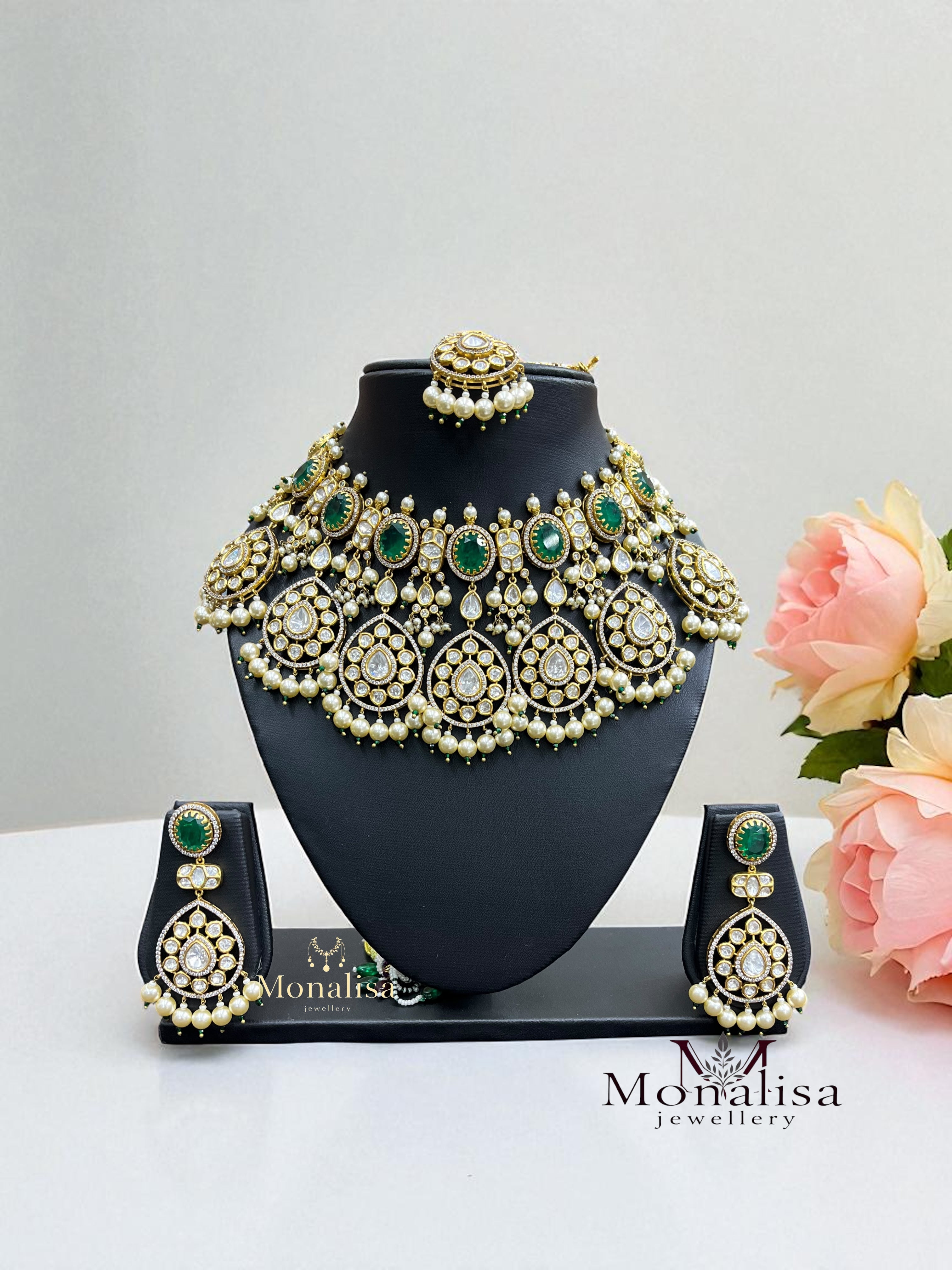 Nirjala Polki Designer Necklace Set