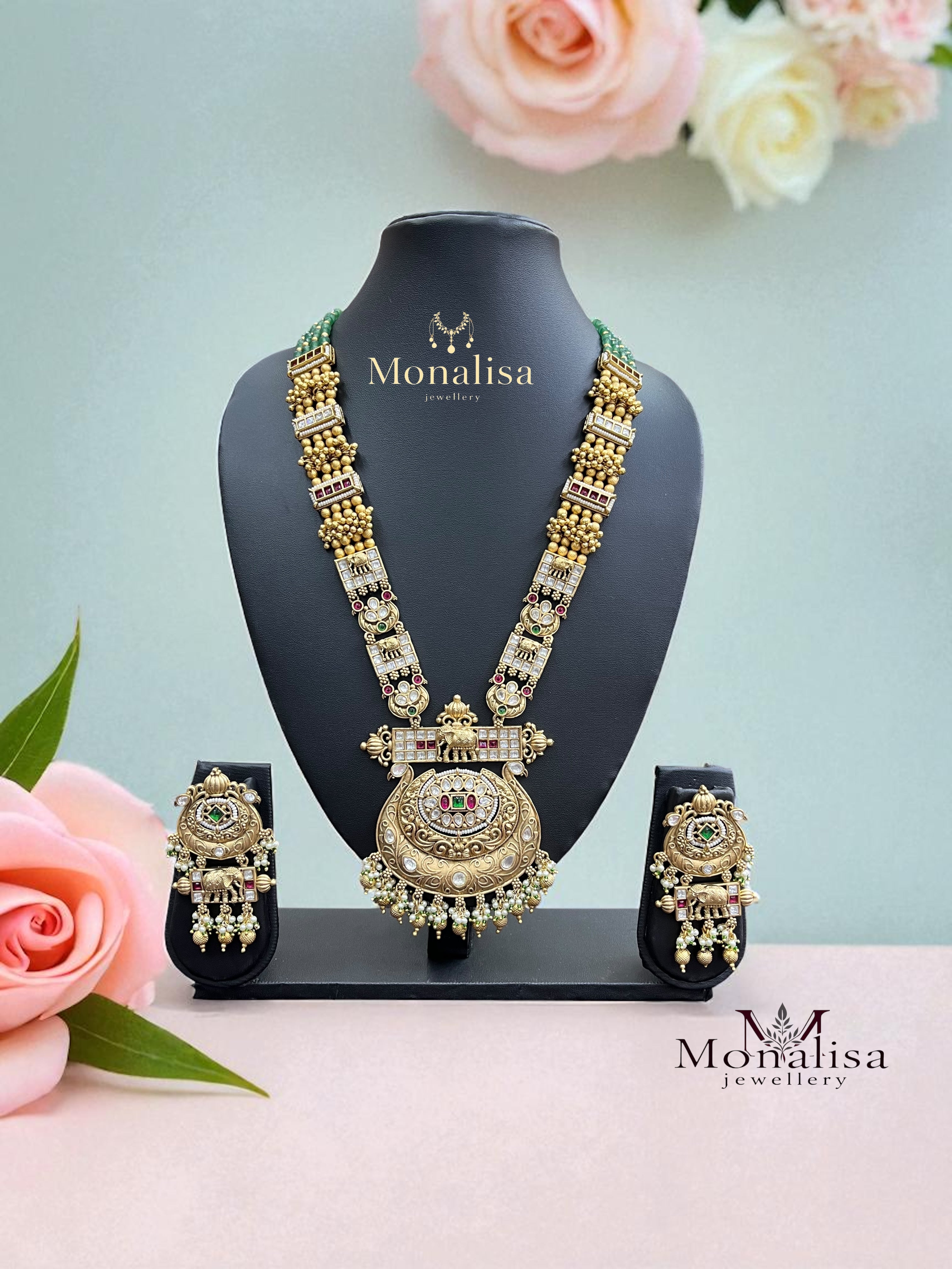 Barsha Antique Designer Long Necklace