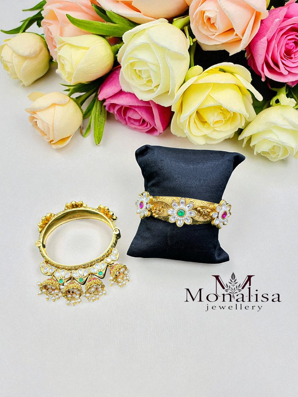 Mahisha Jhumka Antique Designer Bangles