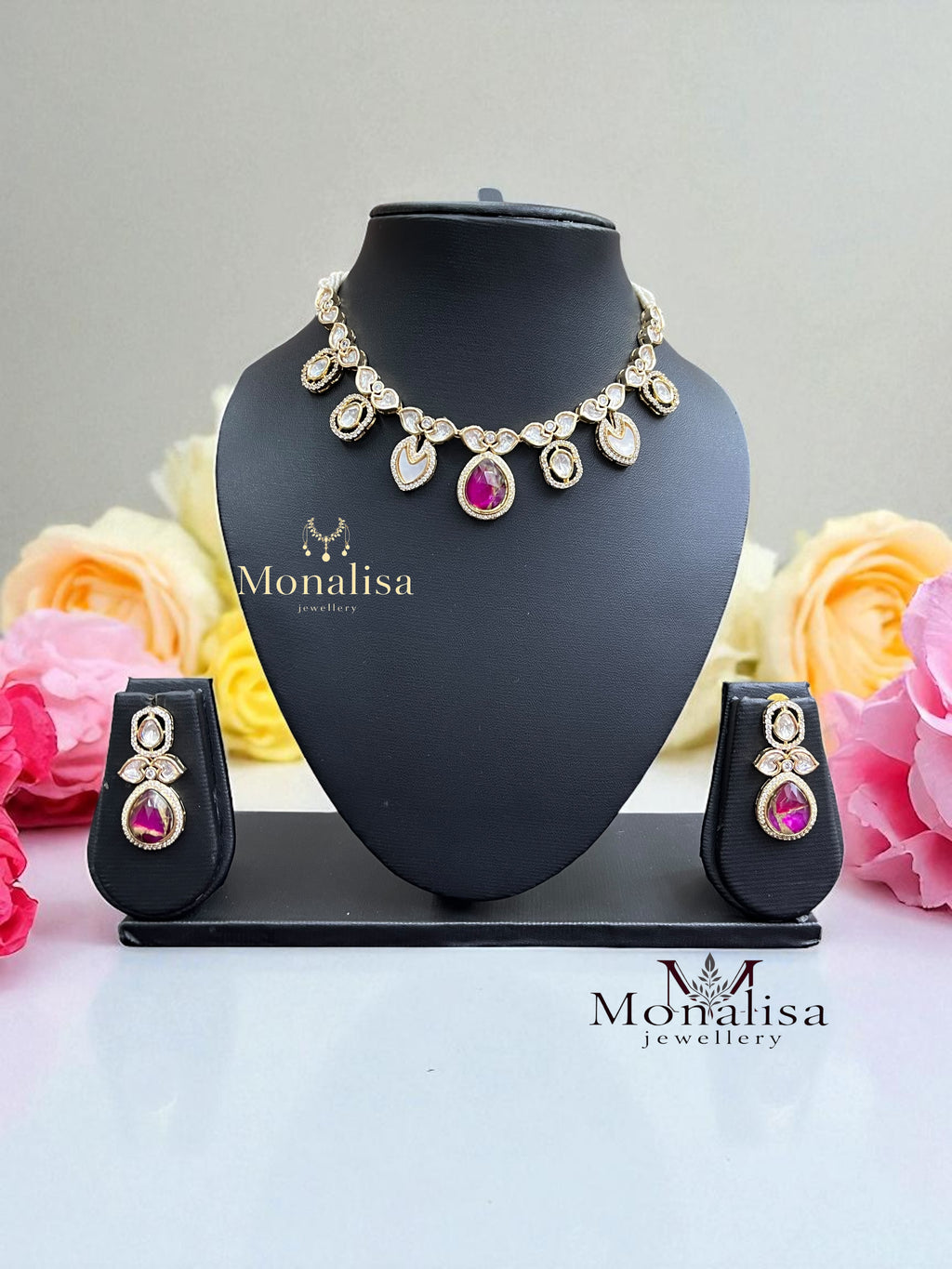 Bindhya Polki Designer Necklace Set