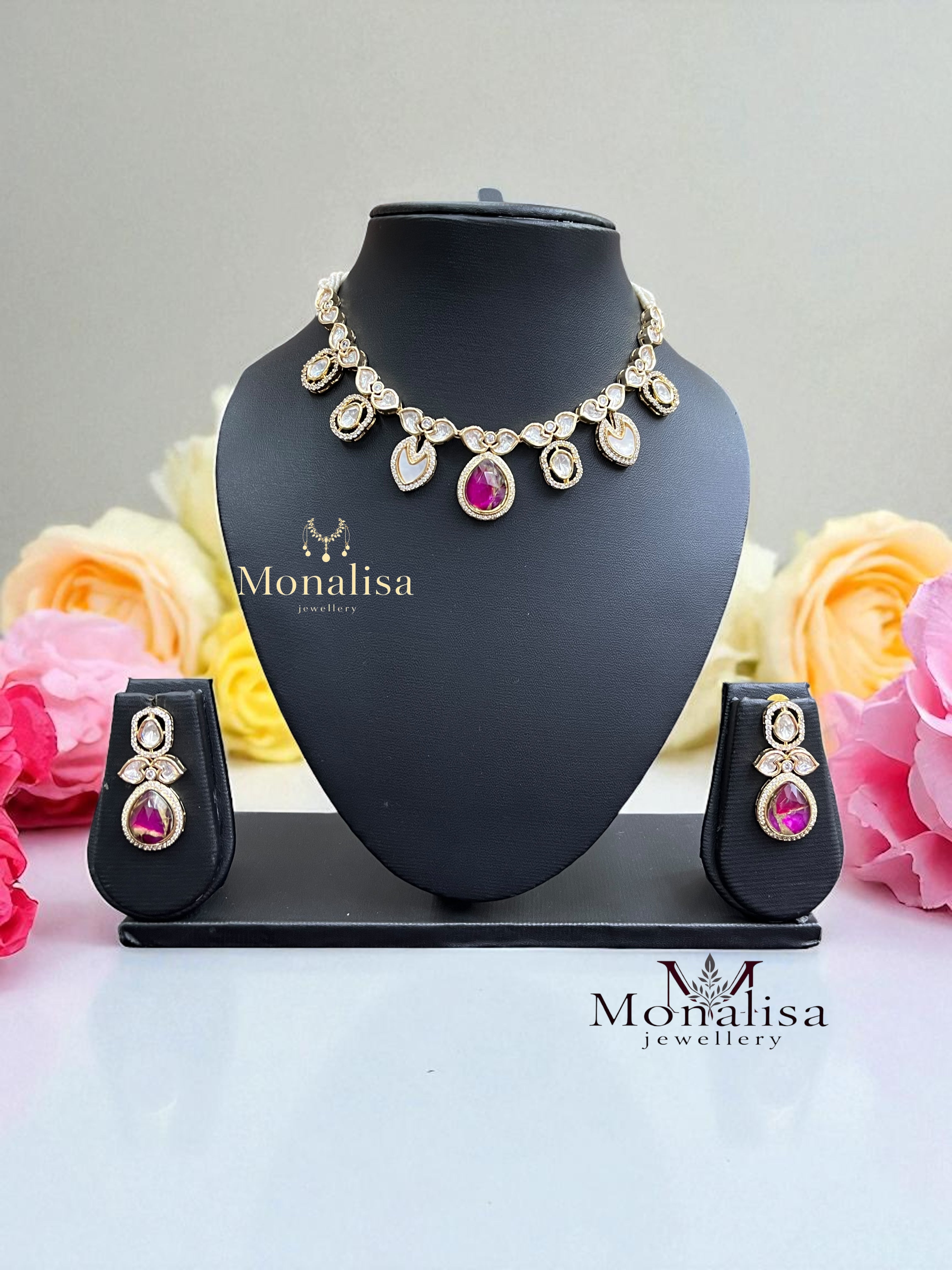 Bindhya Polki Designer Necklace Set