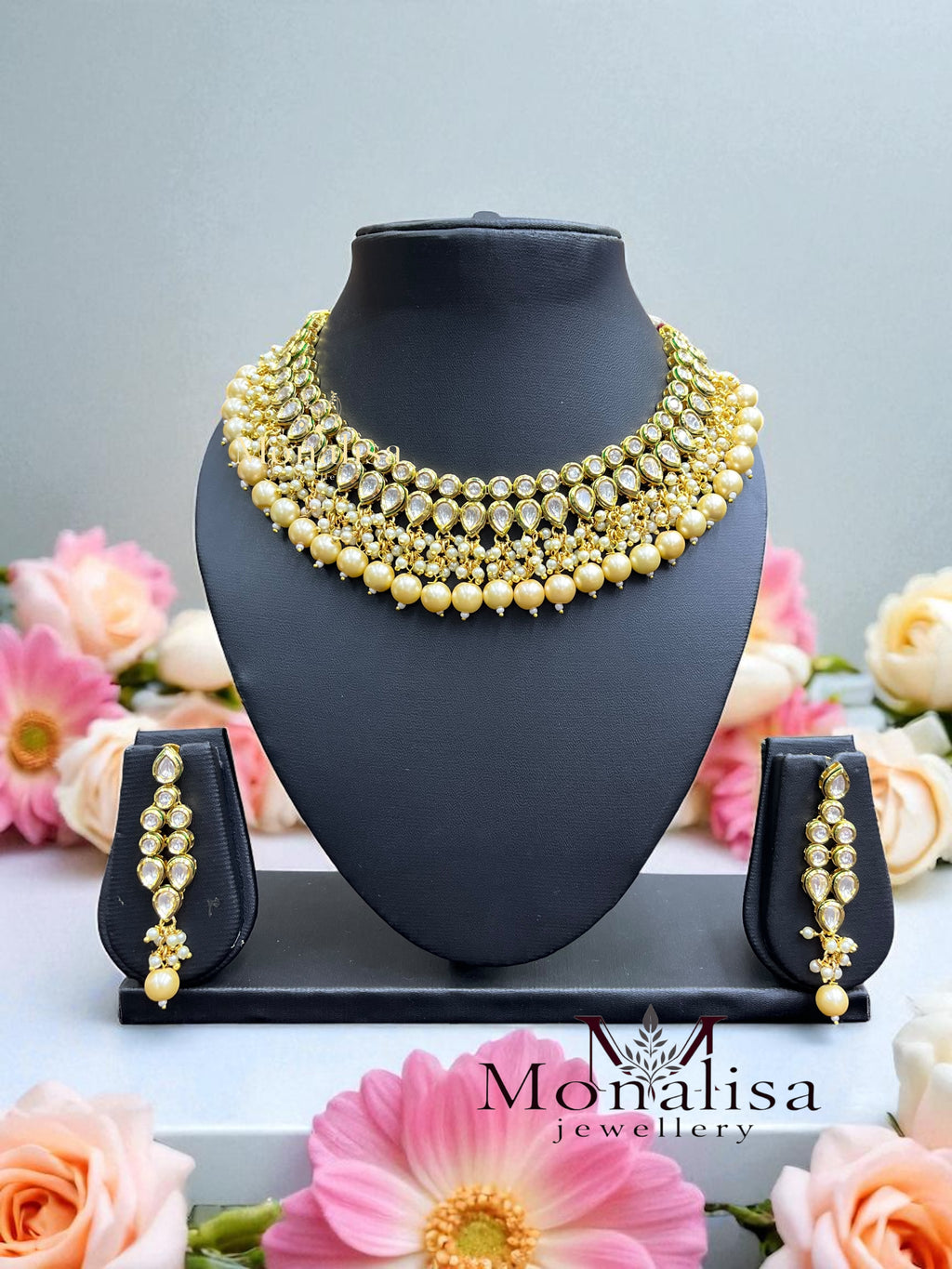 Ashita Polki Designer Necklace Set