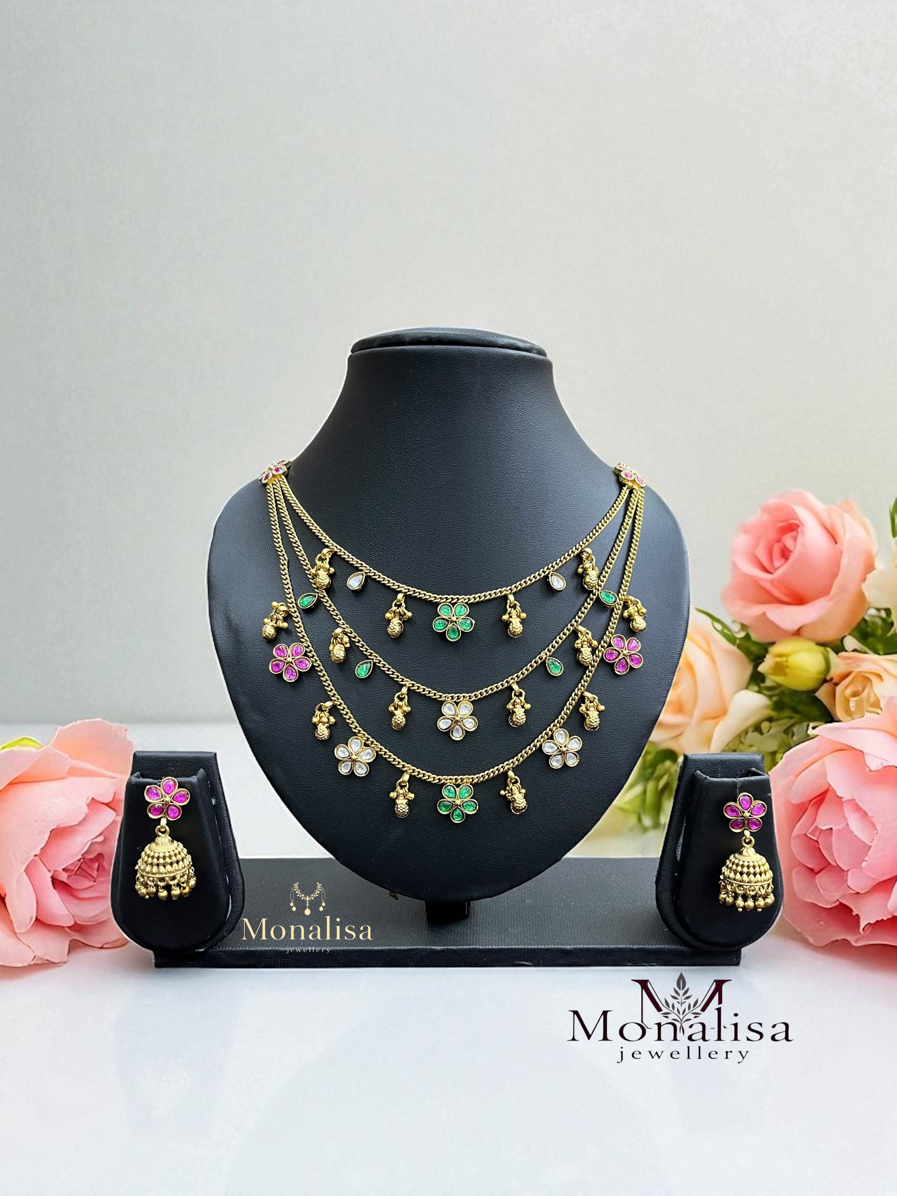 Bhavdeep Antique Designer Necklace Set