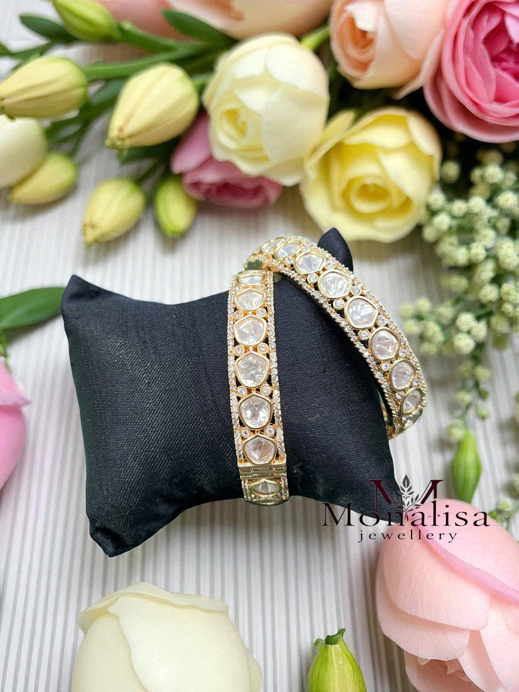 Vibhuti Polki Designer Bangles