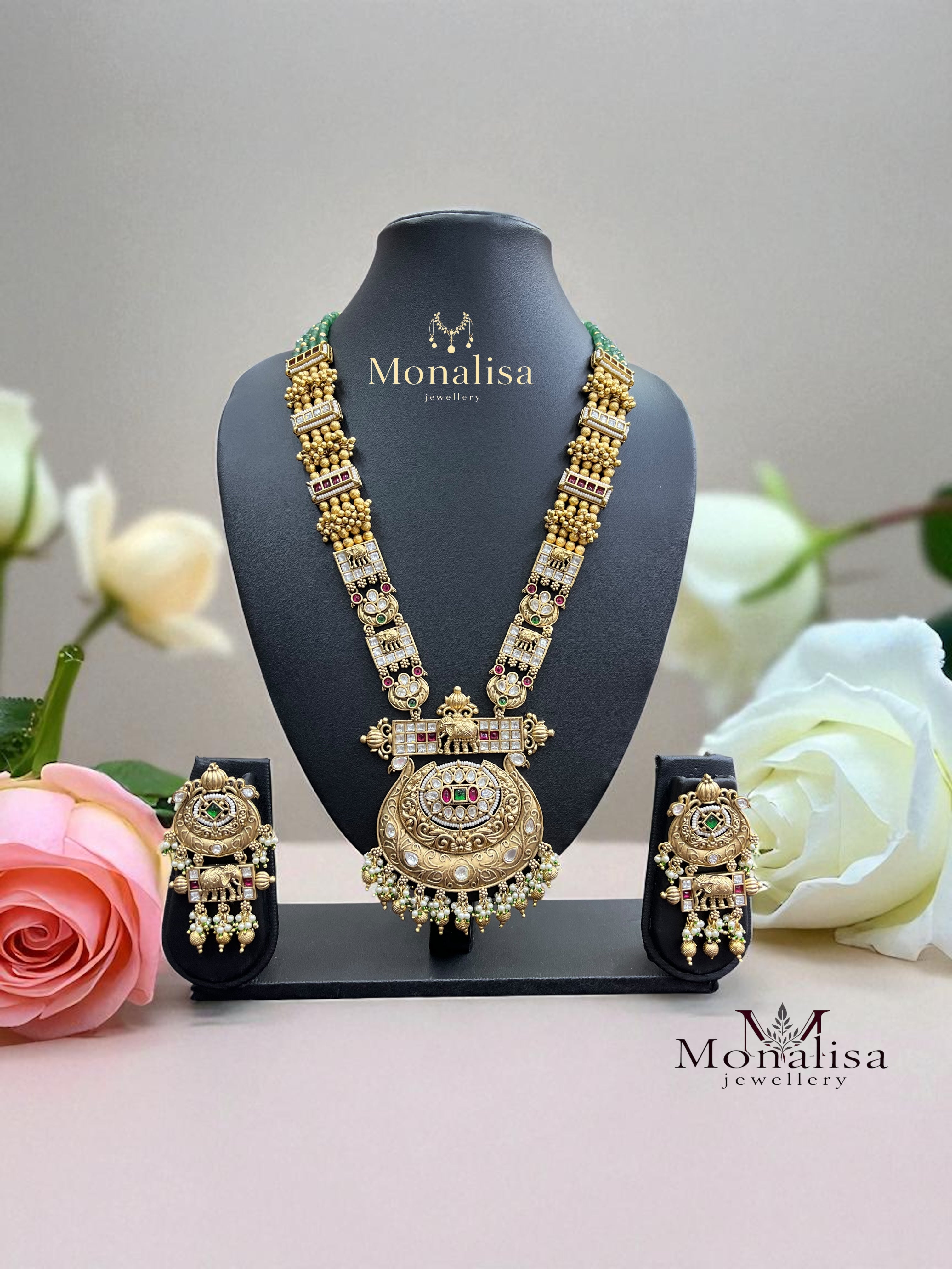 Barsha Antique Designer Long Necklace