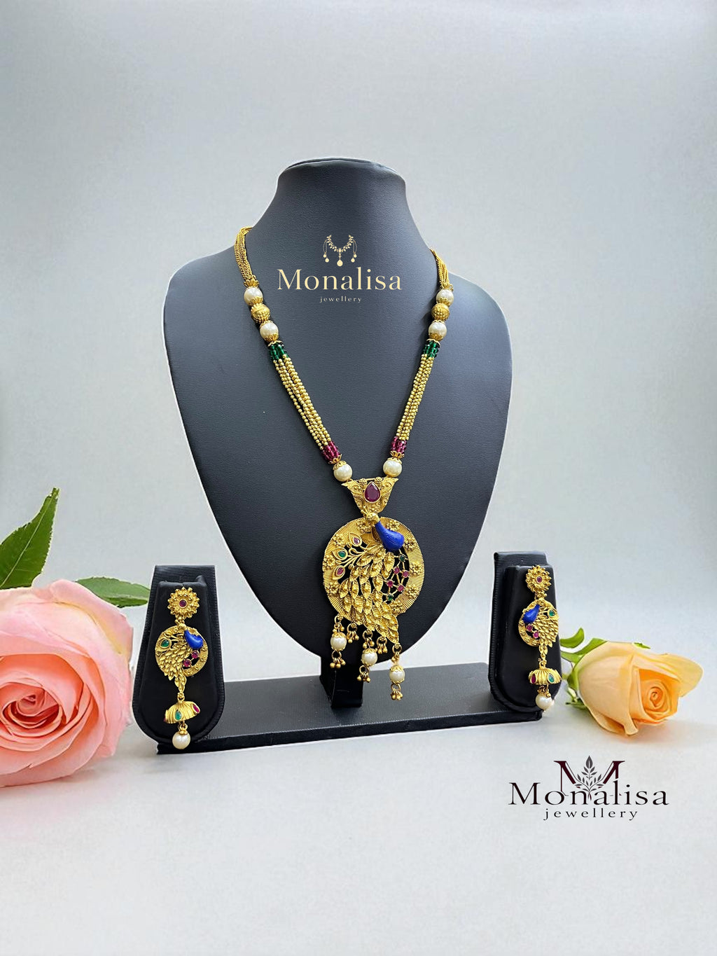 Mayuri Antique Designer Long Necklace