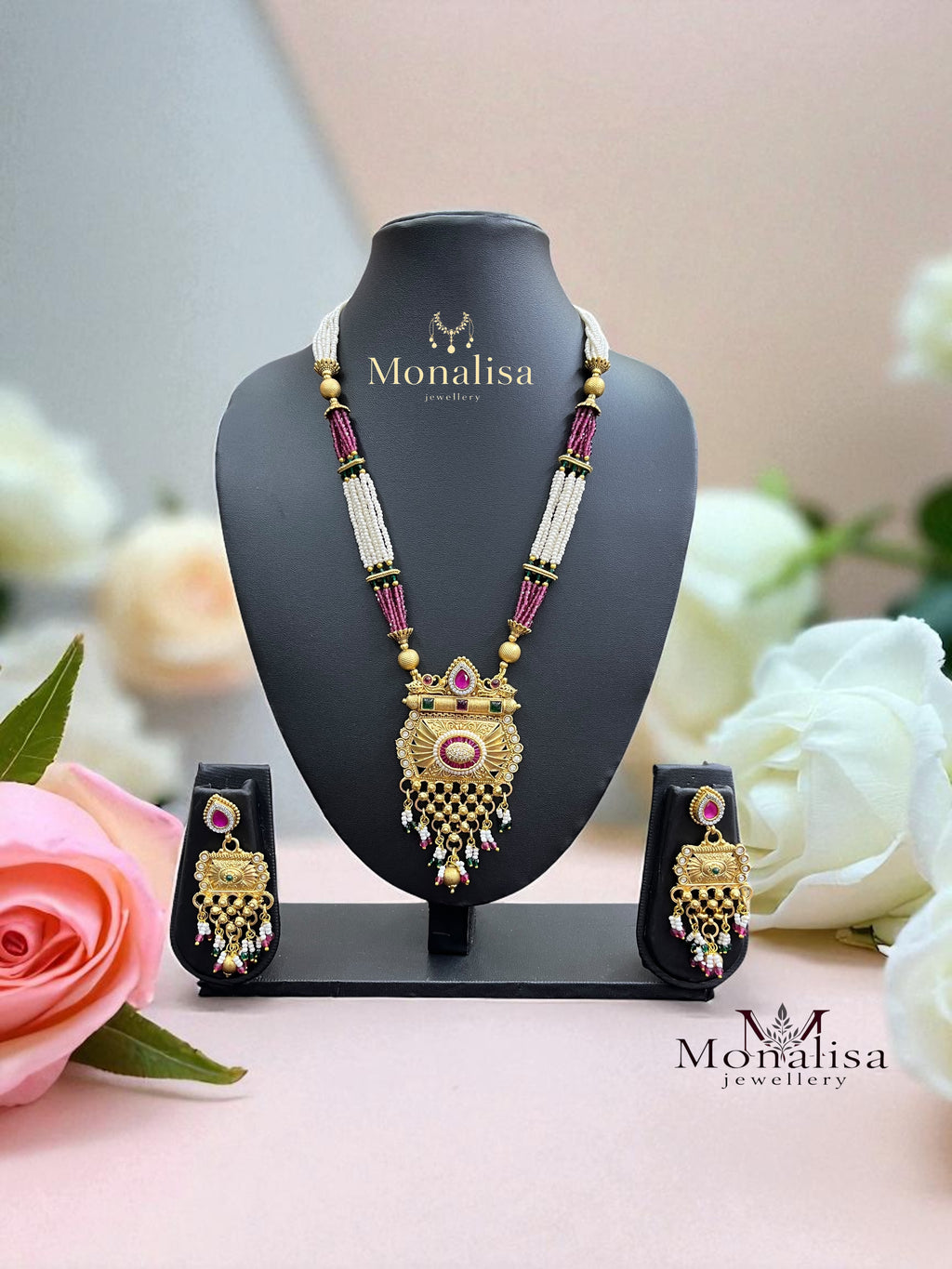 Saaj Antique Designer Long Necklace