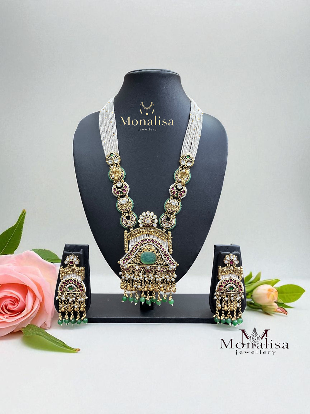Deesha Antique Designer Long Necklace