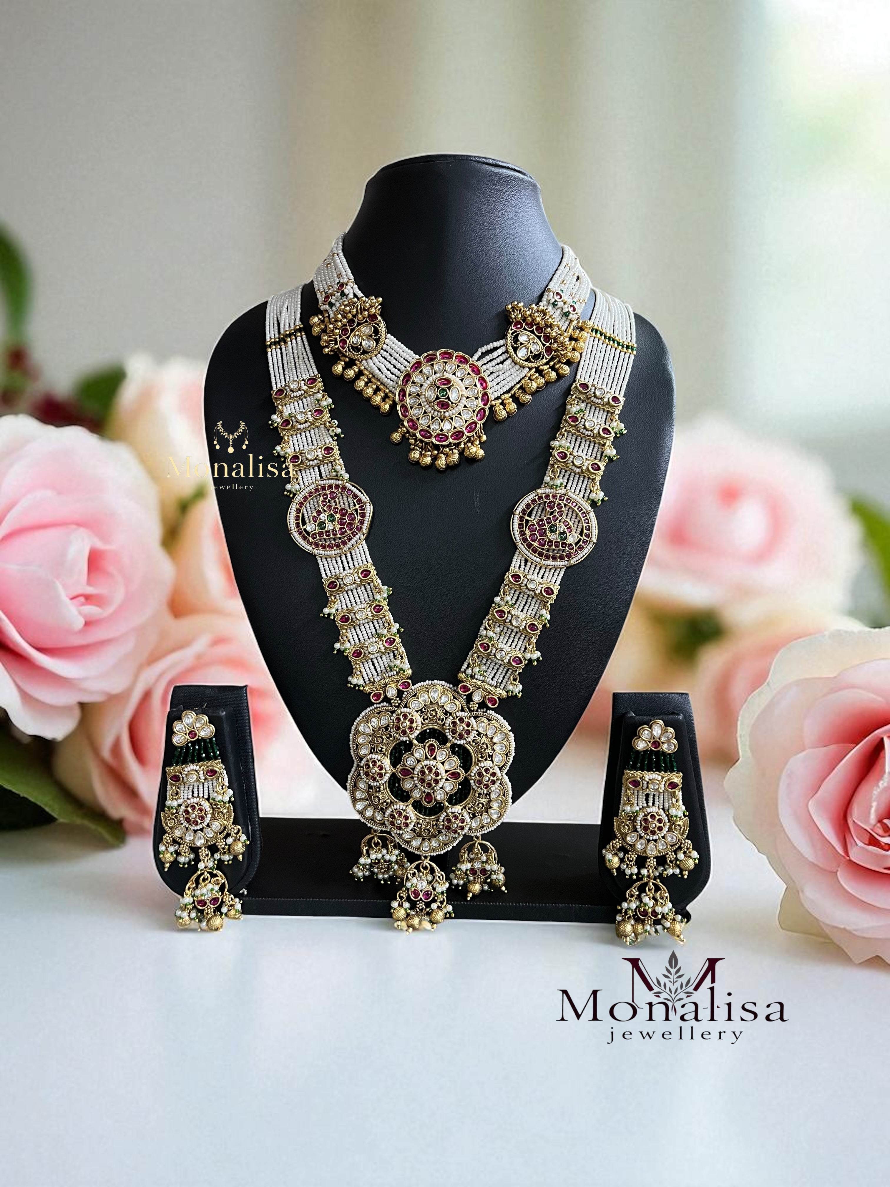 Rajwadi Antique Designer Bridal set