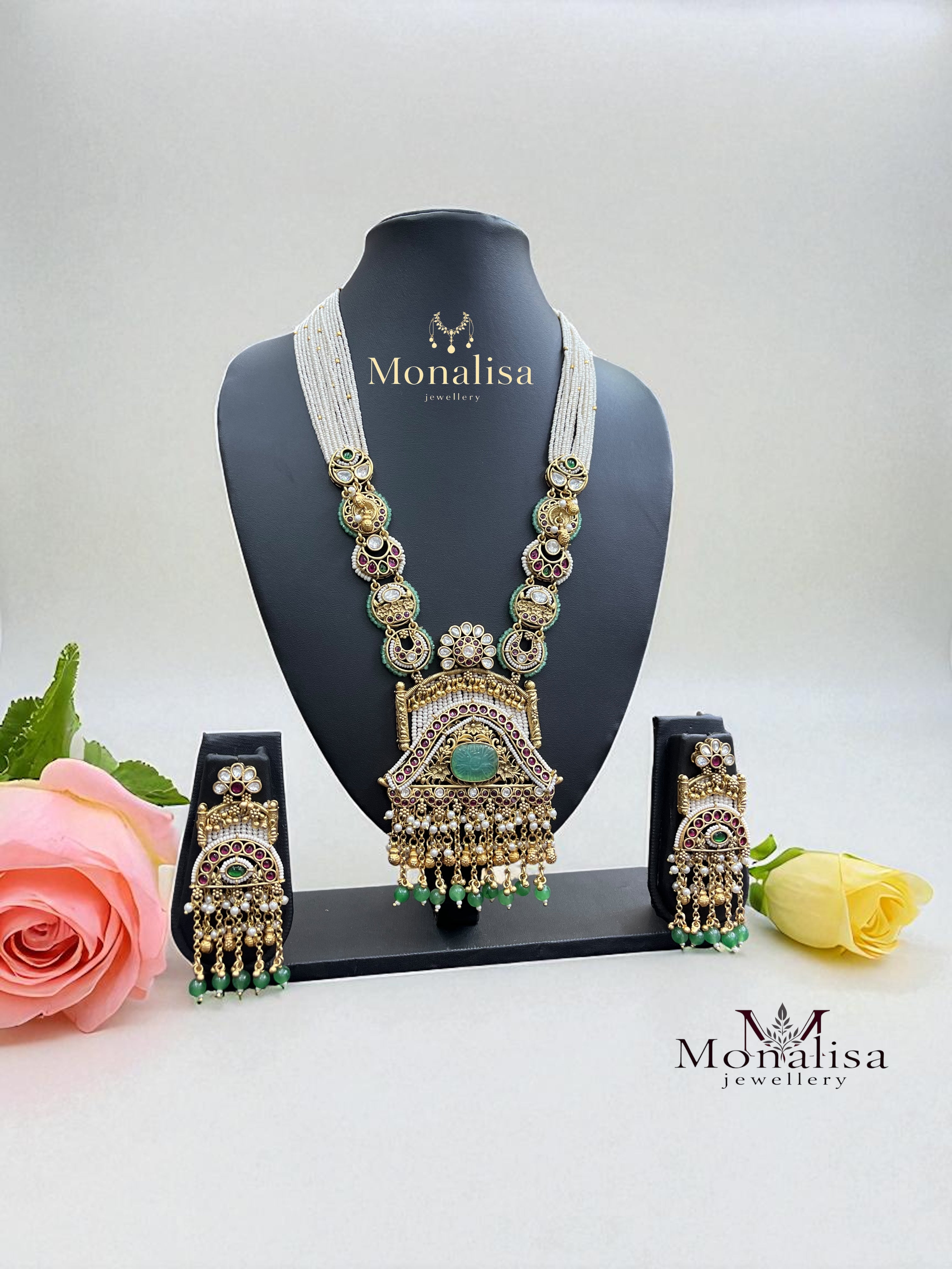 Deesha Antique Designer Long Necklace