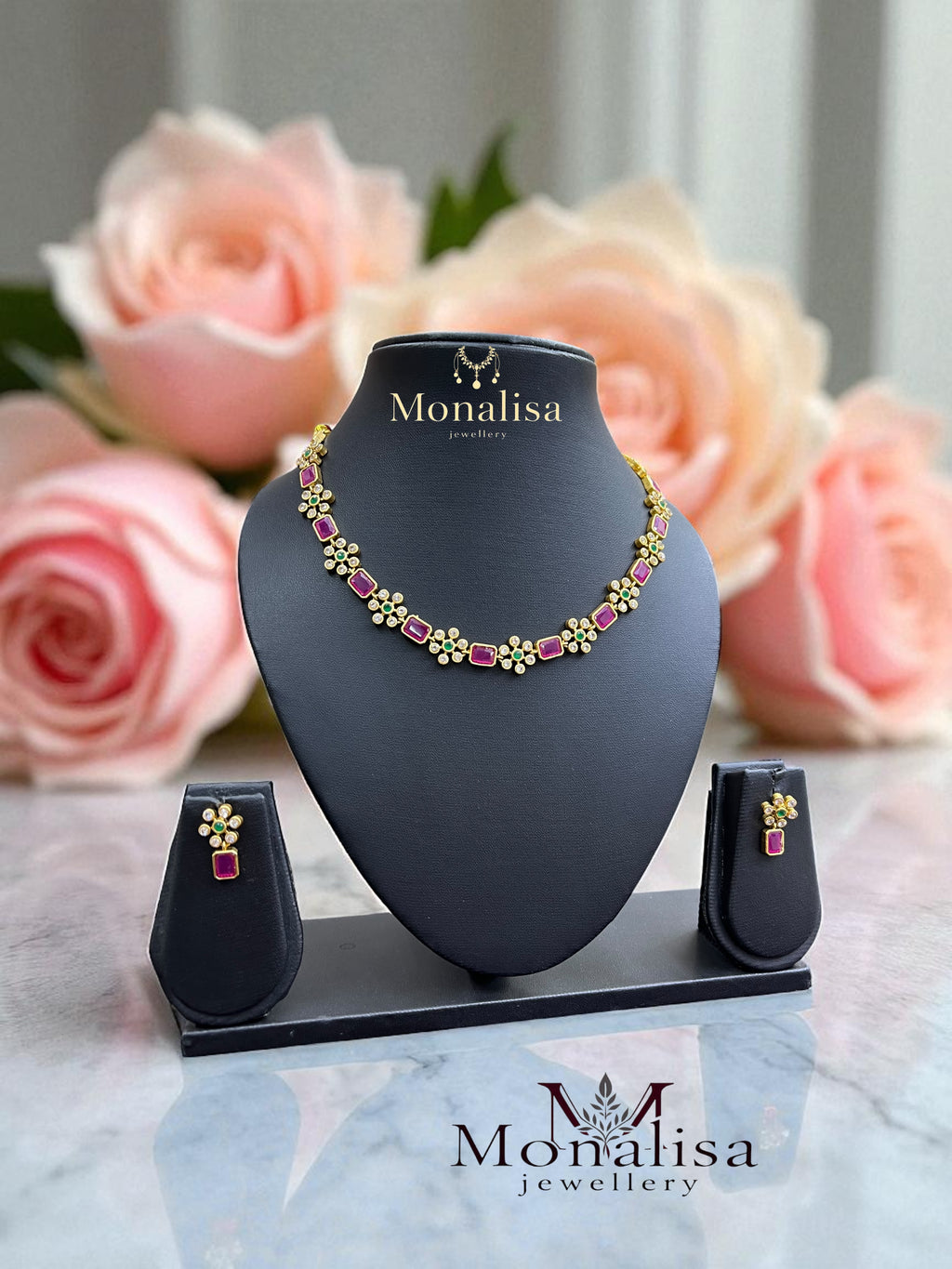 Chaital Antique Designer Necklace Set