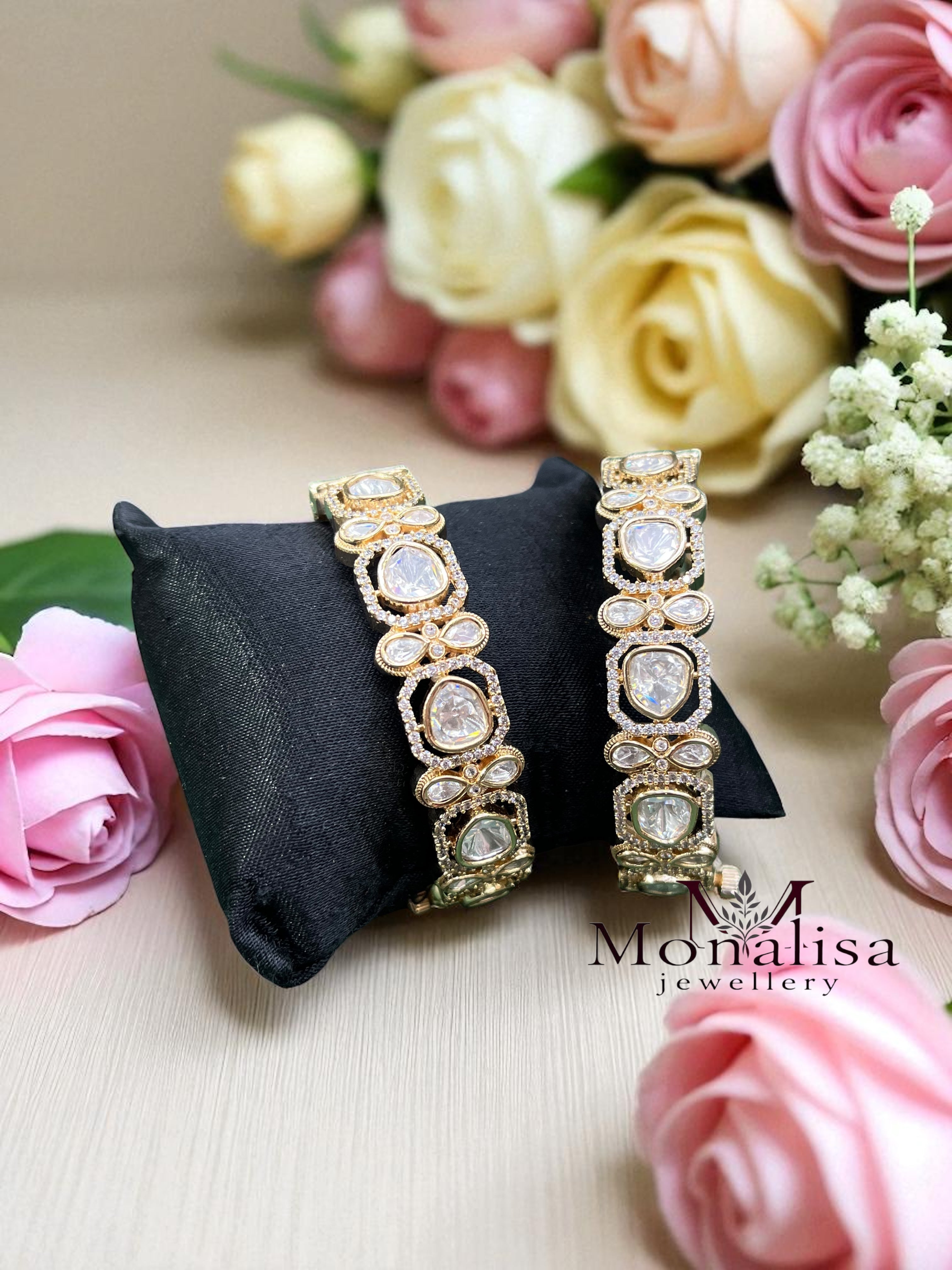 Mayukha Polki Designer Bangles