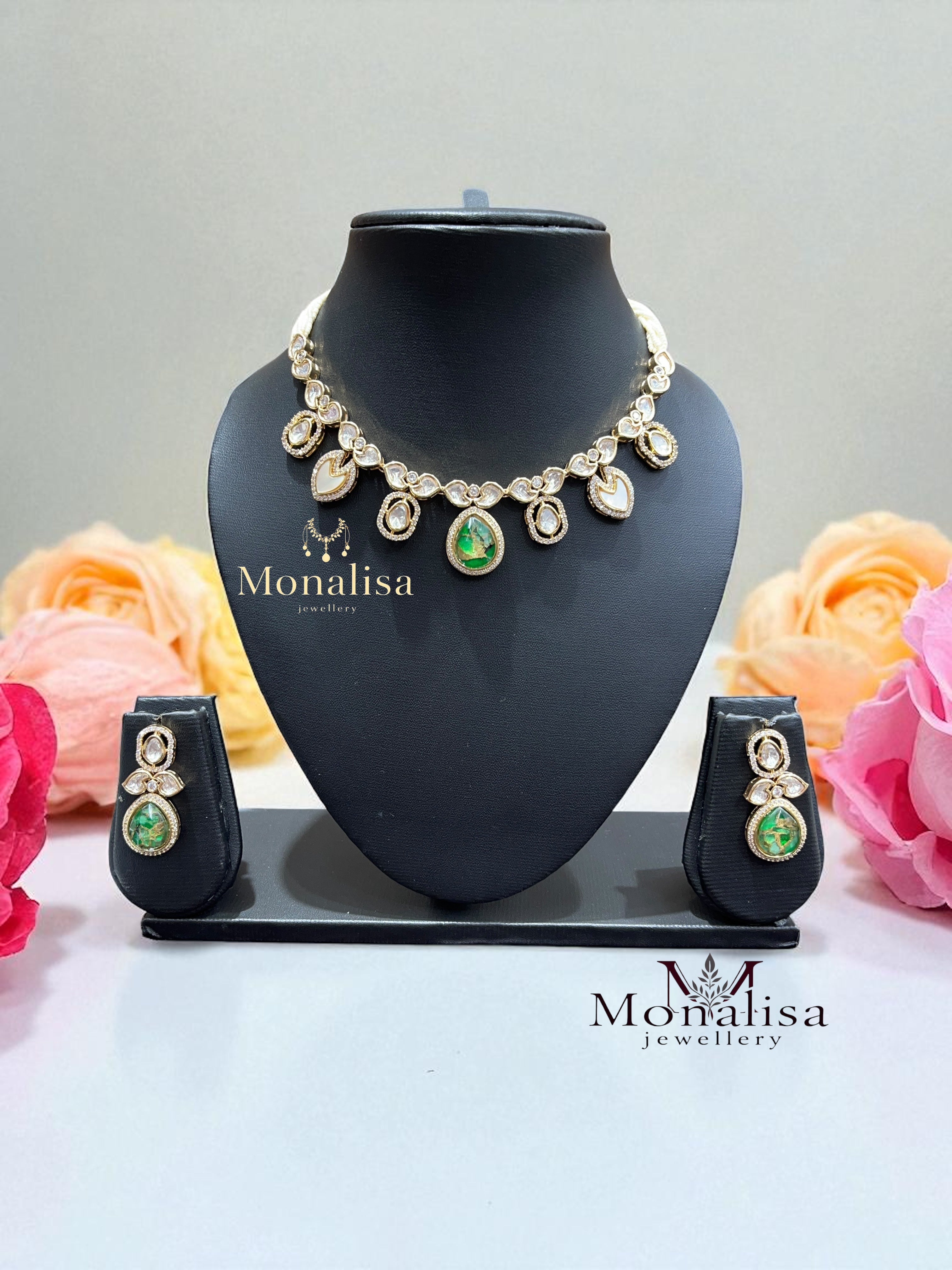 Bindhya Polki Designer Necklace Set