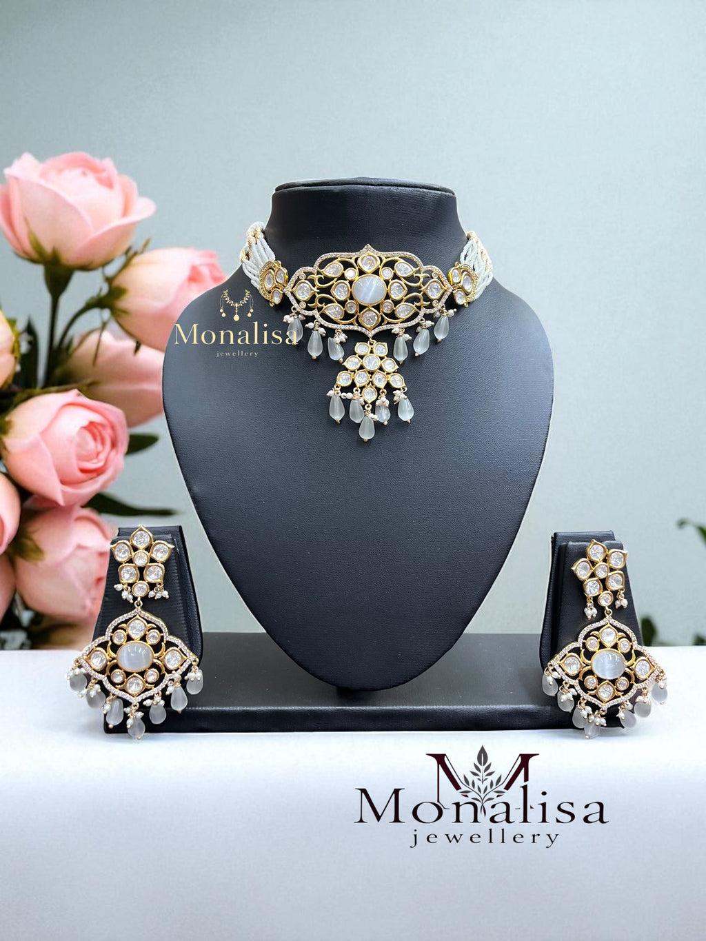 Lavishka Polki Designer Necklace Set