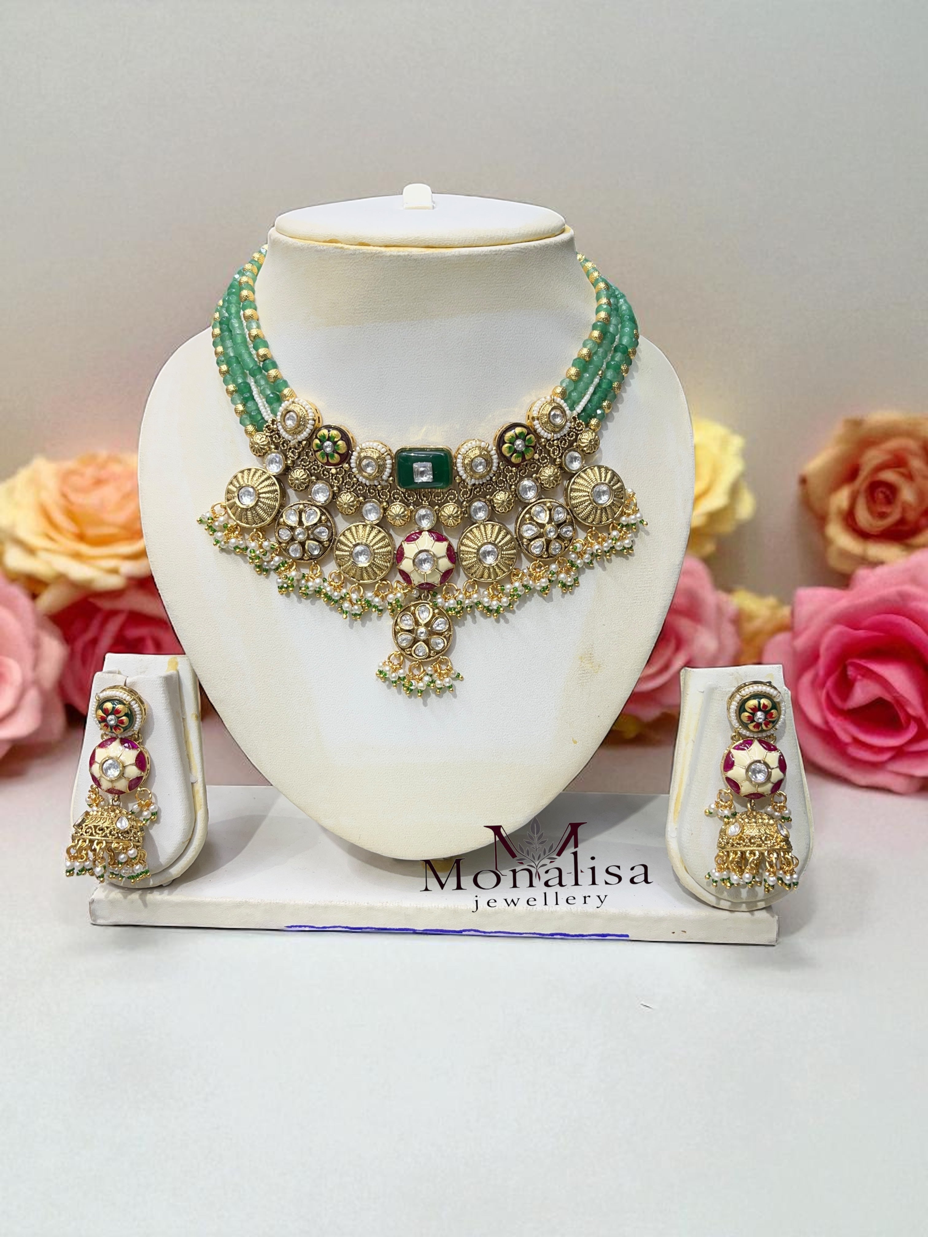 Bhavika Antique Designer Necklace Set