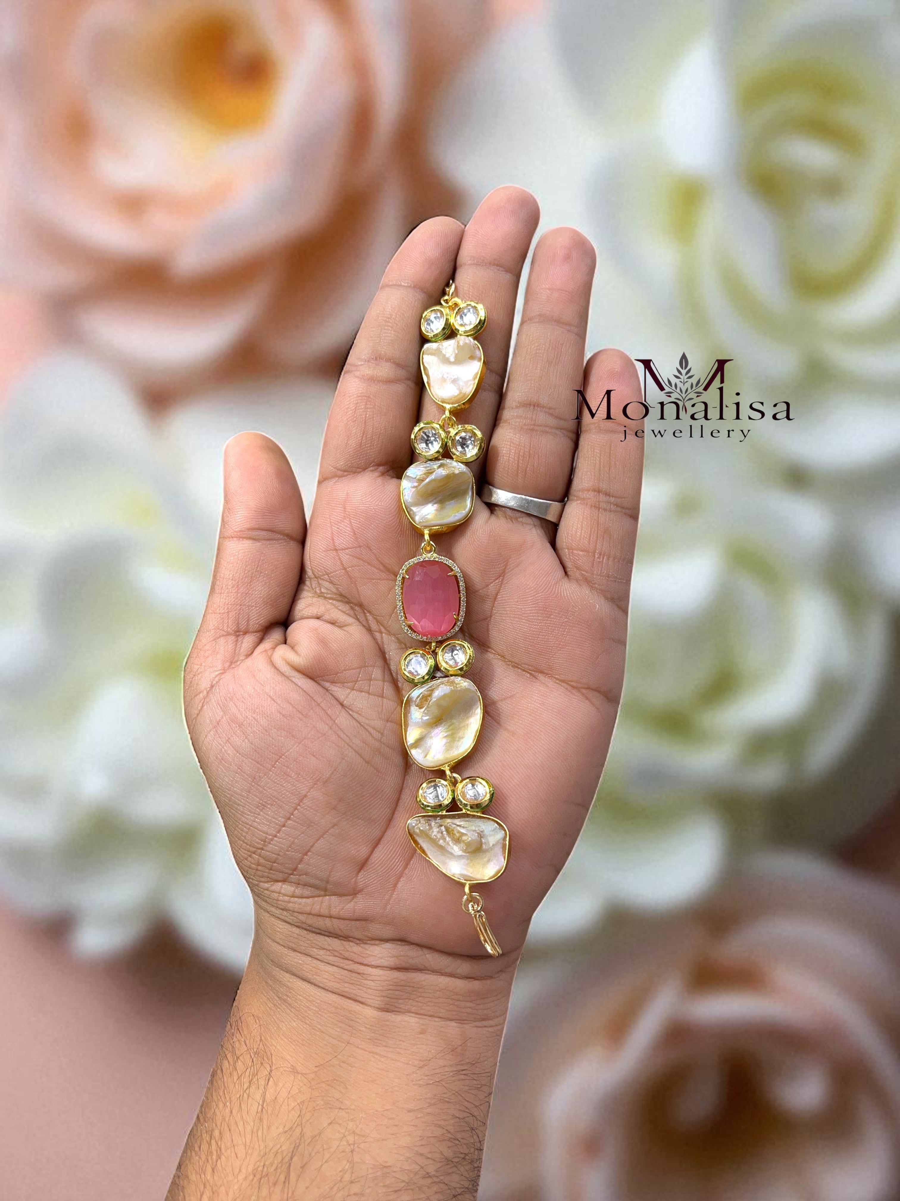 Pink Baroque pearl Bracelet