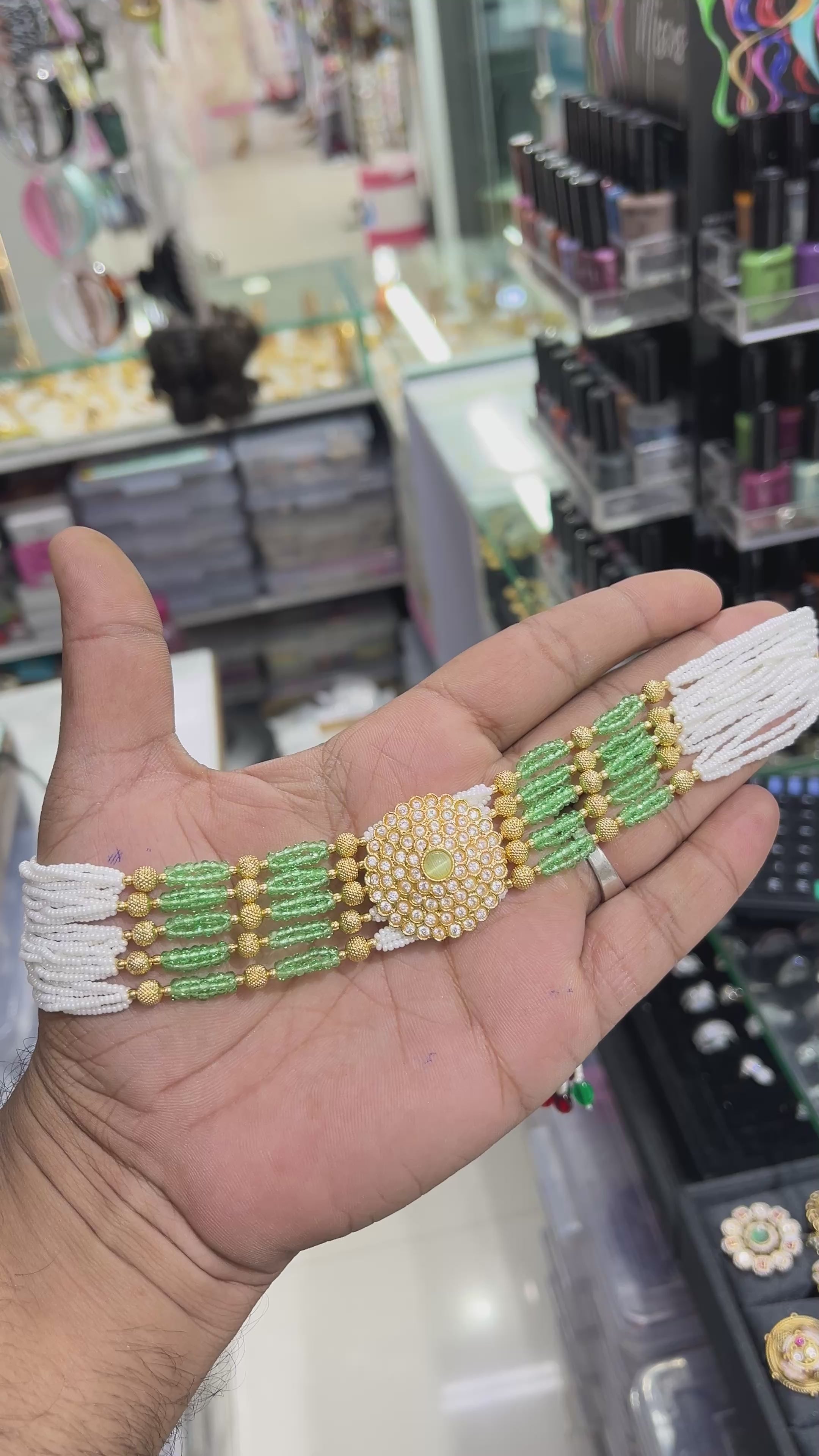 Jisha Mint Antique Designer Choker Set